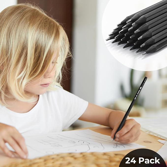 M&G Wood-Cased 2B Pencils, 24 Pack Pre-Sharpened Pencils - Image 7