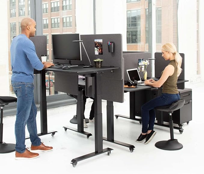 Stand Up Desk Store ReFocus Clamp-on Acoustic Desk Divider Privacy Panel That - Image 4