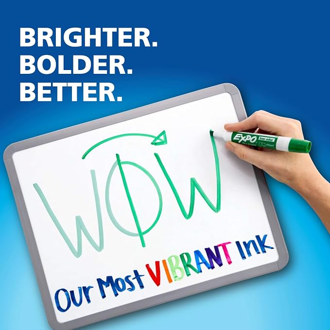EXPO Dry Erase Markers, Low Odor Ink, Fine Tip, Essential Supplies - Image 3