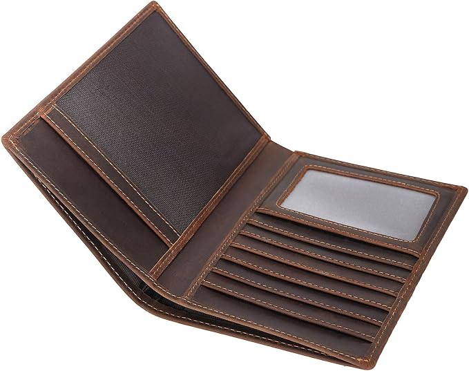 Polare Luxury RFID Blocking Leather Passport Holder Travel Wallet - Image 9