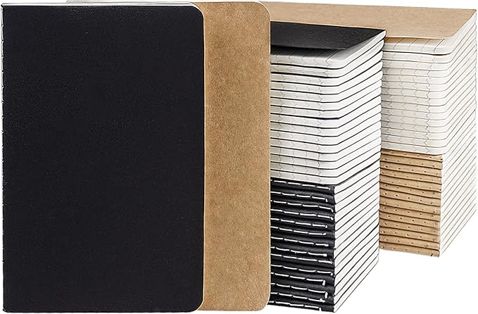Gwybkq Mini Notepads Bulk 60 Pack Small Journal Pocket Notepad Kraft by Gwybkq