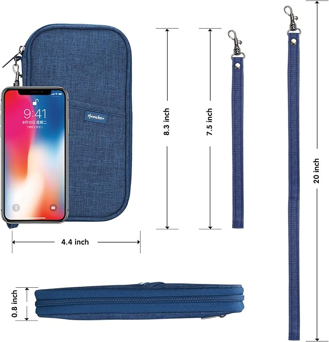 RFID Family Passport Wallet Holder Waterproof, Travel Document Organizer Credit - Image 4