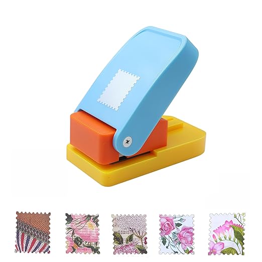 1.5X1.25inch Rectangular Postage Stamp Punch Ware Rectangle Craft Lever Punch by Wsyhomie