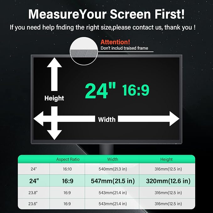 24 Inch Computer Privacy Screen - Image 6