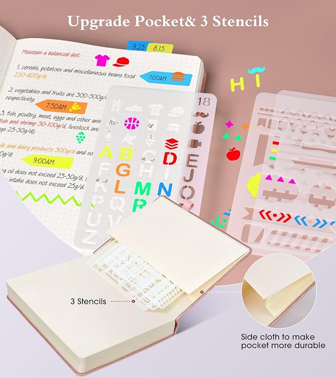 Ansopu Dotted Journal Notebook, 360 Numbered Pages Dot Grid Notebooks 8.5 x 11 - Image 5