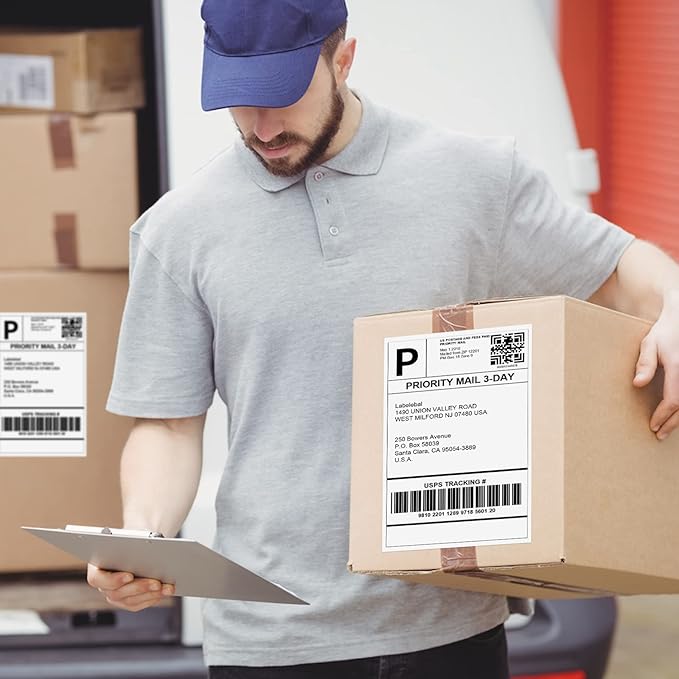 Address Labels, 2 UP Shipping Stickers - Image 3