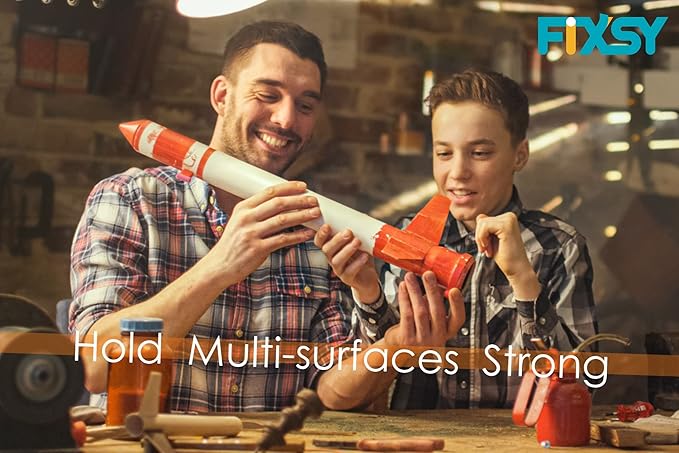 FIXSY Hot Glue Gun Sticks Woodworking, Multi Temp, Full Size 10" Long x .44" Diameter 7/16 11mm, 5LB Box Glue Stick, Approx. 90 Sticks- Compatible with Most Glue Guns-DeskLoop Office