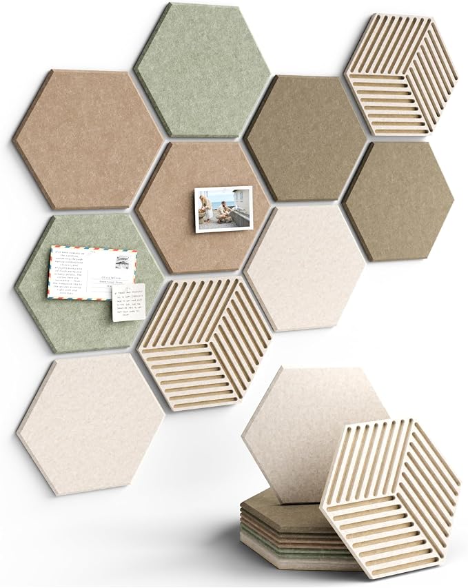 Fluxynara Hexagon Cork Board Alternative by FLUXYNARA