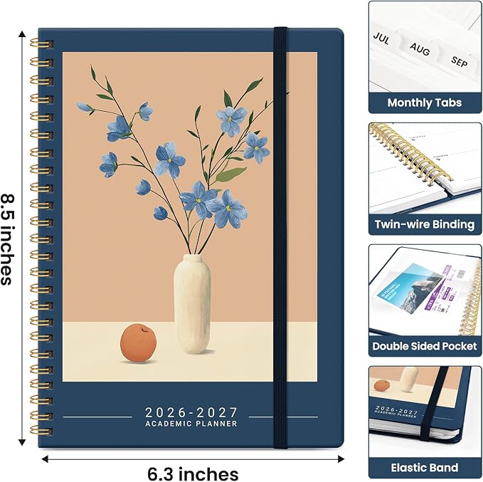 Planner 2026-2027, Academic Year Monthly and Weekly Calendar Planner, Jul 2026 - Image 4