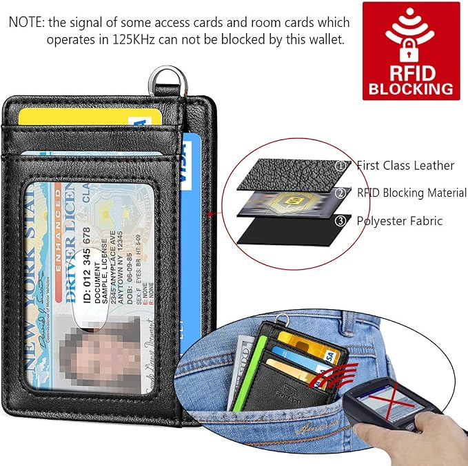 FurArt Slim Minimalist Wallet RFID Credit Card Holder - Image 5