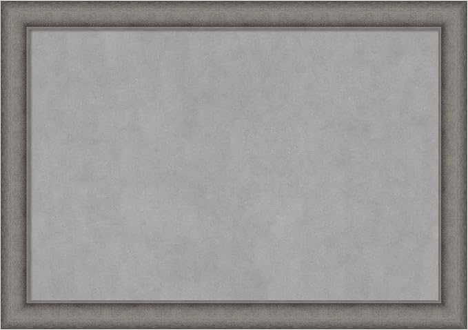 Amanti Art Grey Framed Magnetic Board 28x40 Large Vision Board by AmantiArt