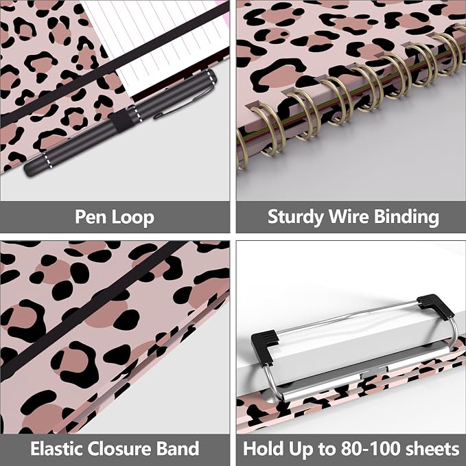 Clipboard Folio with Storage 8.5 X 11 Padfolio Notebook, Clipboards with - Image 4