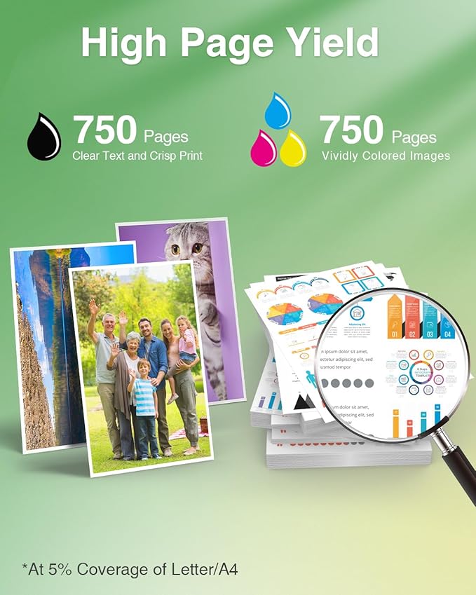 4Pack LC404 Ink Cartridges for Brother Printer MFC-J1205W Replacement for Brother LC 404 LC-404 Ink Cartridges for MFC-J1205W MFC-J1215W Printer(Black Cyan Magenta Yellow)-DeskLoop Office