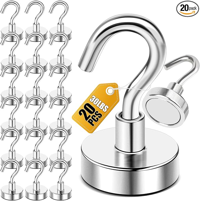 DIYMAG Magnetic Hooks, 30lbs+ Magnet Hook 2026 Cruise Cabin Ship Essentials by DIYMAG
