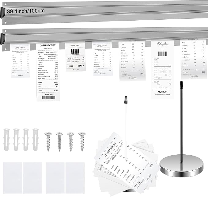 Photect 2 Pcs 39.4 Inch Restaurant Ticket Holder by Photect