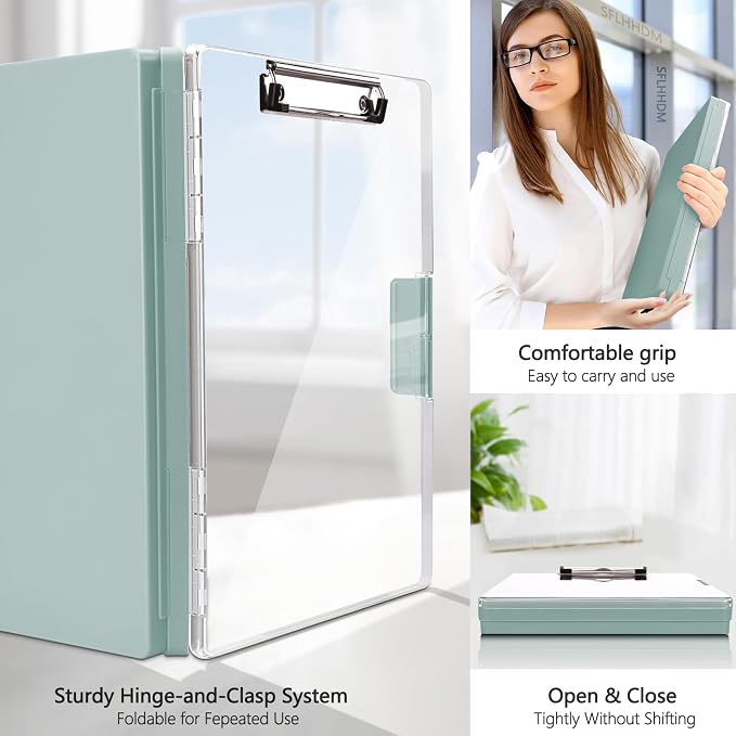 SFLHHDM Clipboard with Storage, Heavy Duty Clip Boards 8.5x11 with 2 Storage - Image 5