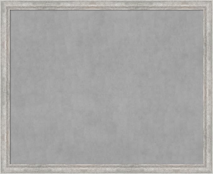 Amanti Art Silver Framed Magnetic Board 35x43 X-Large Vision Board by AmantiArt
