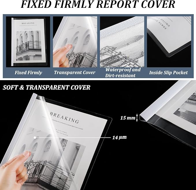 BBTO 100 Pcs Clear Report Covers - Image 3