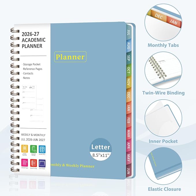 Planner 2026-2027, Academic Weekly and Monthly Calendar Planner, July 2026 - Image 4