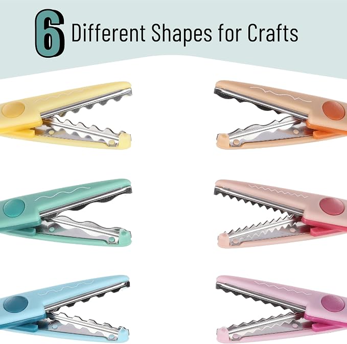 Mr. Pen- Craft Scissors Decorative Edge, 6 Pack, Sunny Meadows | Zig Zag - Image 3
