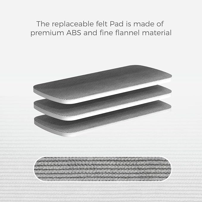 CLICK CLEAN 3-Pack Replaceable Felt Pads, Magnetic Whiteboard Eraser Felt Pads - Image 5