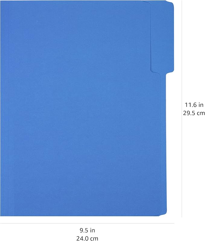 Amazon Basics 3 Tab Heavyweight Manila File Folders, Letter Size - Image 5