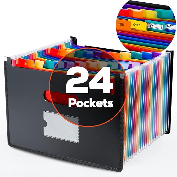 Ultra-Large Accordion File Organizer by Zannaki