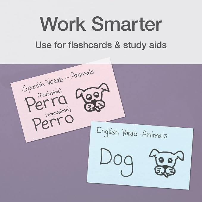 Oxford Blank Index Cards, Blank Note Cards, Flashcards - Image 4