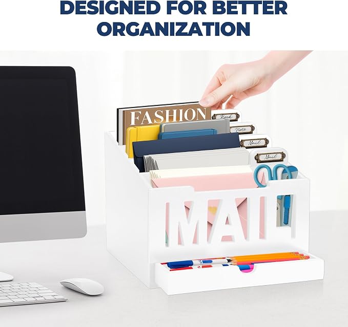 Mail Organizer Countertop, Desktop Mail Sorter - Image 8