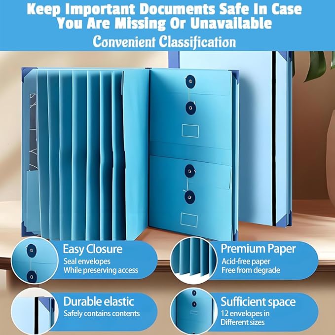 Important Document Organizer for Family Records, Home Filing System - Image 5