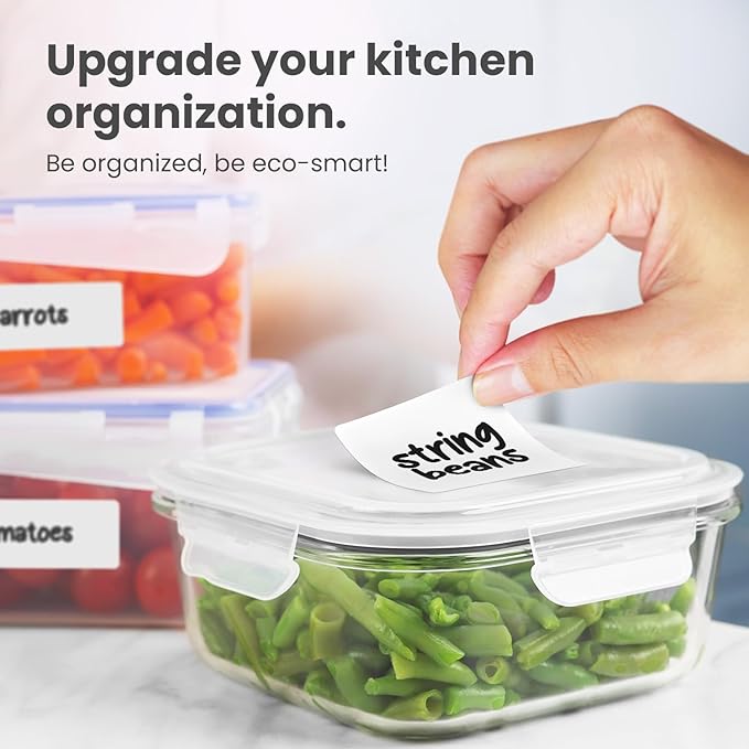 Removable Dry Erase Labels for Food Containers - Image 4