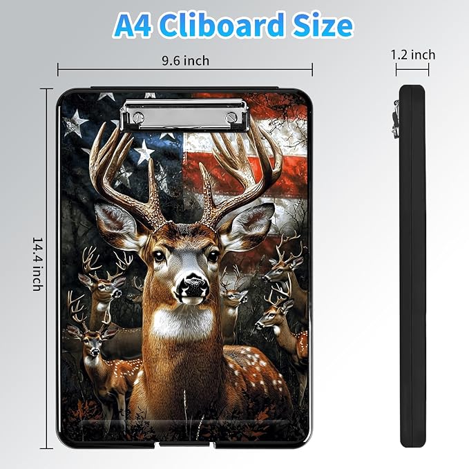Clipboard with Storage, A4 High Capacity Clip Boards 14.4 x 9.6, Heavy Duty - Image 2