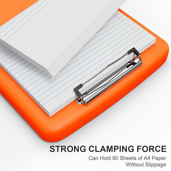 Plastic Clipboard with Storage, 8.5 x 11 Storage Organization Box Side-Opening - Image 4