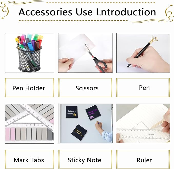 Office Supplies, Desk Accessories, Stapler and Tape Dispenser Set - Image 3