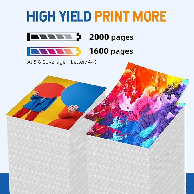 962XL Ink Cartridge Combo Pack Compatible for 962 Ink Cartridges Work with Officejet Pro 9015e 9015 9010 9018e 9025e 9012e 9018 9025 9020 9012 Printers 4 Pack (Black Cyan Magenta Yellow)-DeskLoop Office