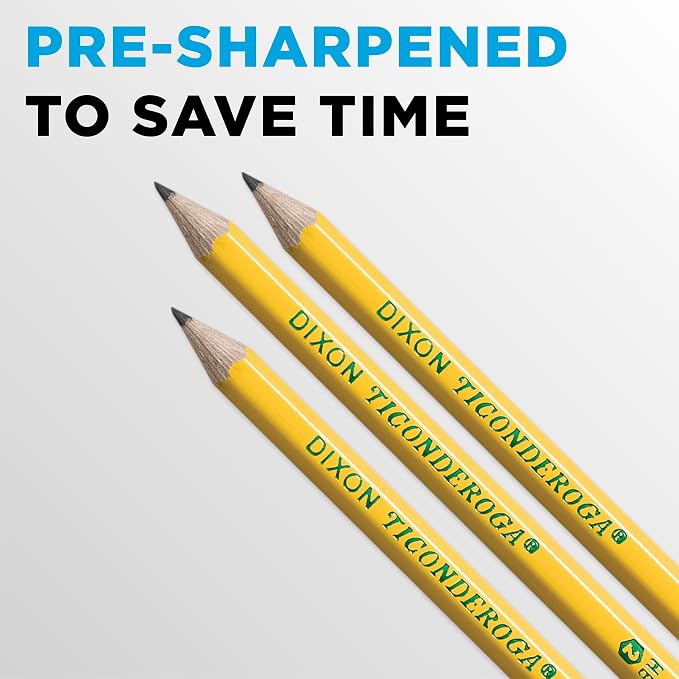 Ticonderoga Wood-Cased Pencils, Pre-Sharpened, #2 HB Soft - Image 6