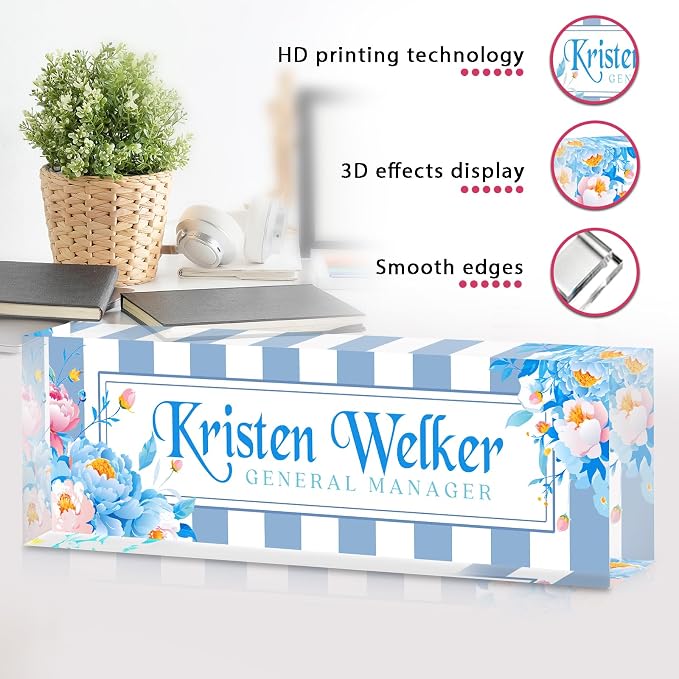 Desk Name Plate Personalized, Custom Name Plate - Image 4