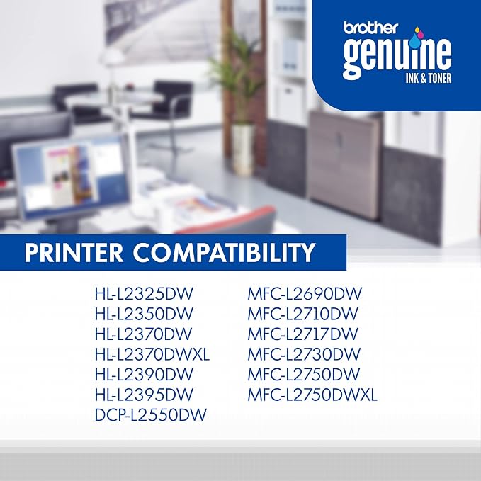 Brother Genuine Standard Yield Toner Cartridge, Replacement Black Toner - Image 6