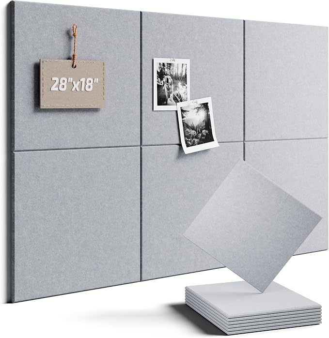 Felt Bulletin Board Tiles -28"x18" Cork Board Alternative by FLUXYNARA