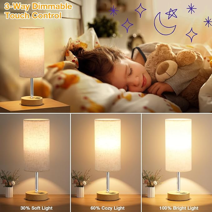 Dicoool Touch Bedside Table Lamp - Image 3