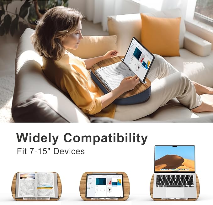 ERGONOV Lap Beanbag Book Stand for Hands Free Reading Comfortable Reading - Image 6