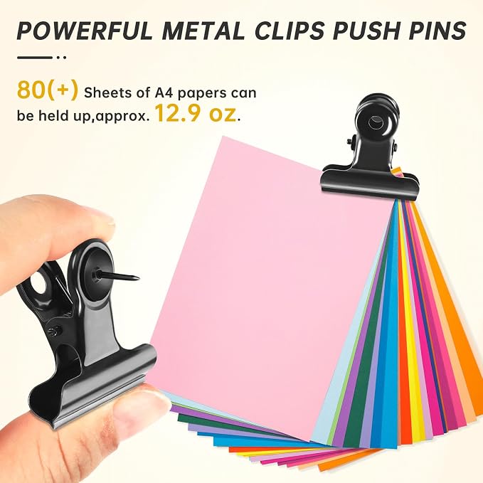 24Pack Push Pin Clip, Metal Pins - Image 3