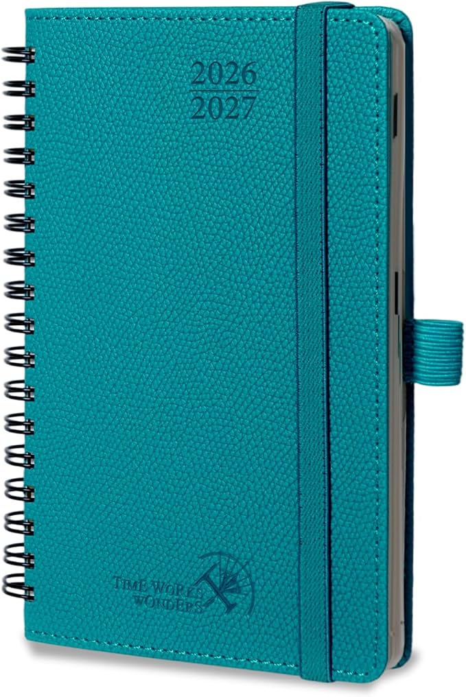 POPRUN 2026-2027 Academic Small Weekly Planner, Horizontal Daily Calendar from by POPRUN