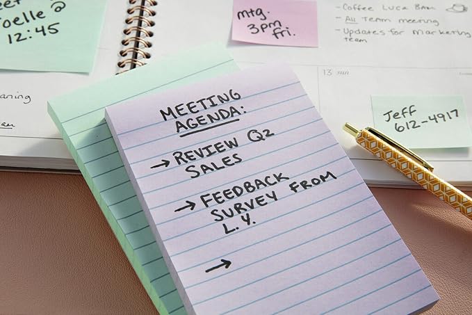 Post-it Sticky Notes, 4x6 in, Sweet Sprinkles | 100% Recycled Material | Clean - Image 6