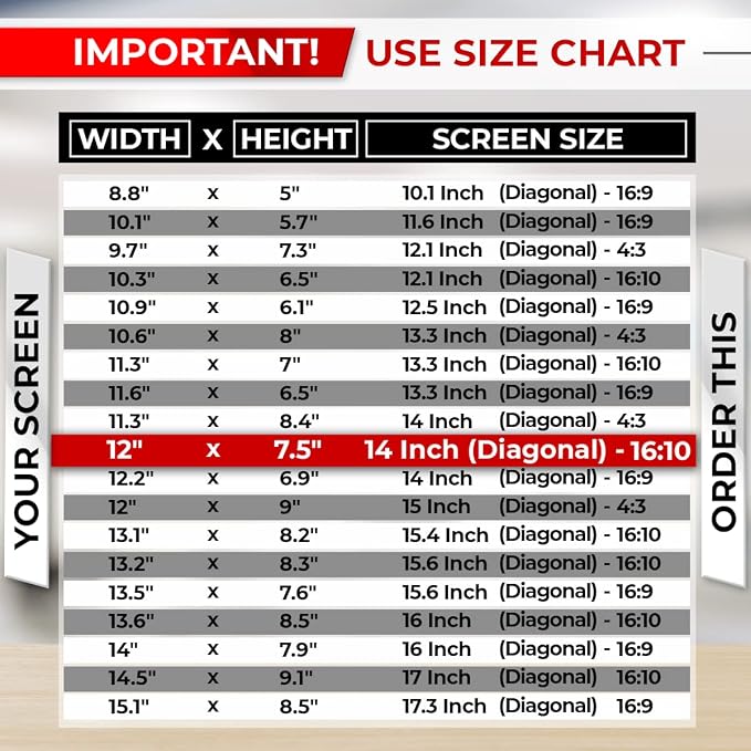 SightPro 14 Inch 16:10 Laptop Privacy Screen Filter - Image 7