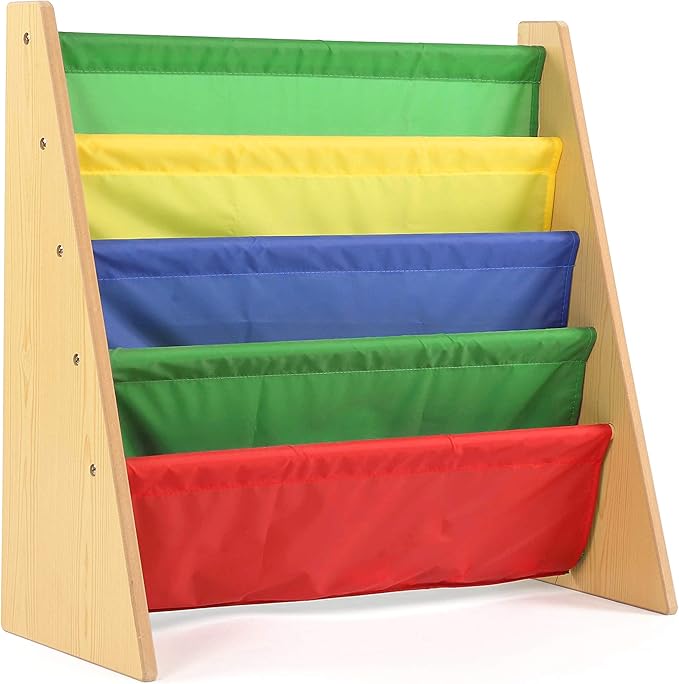 Humble Crew Kids Bookshelf, 4-Tier Front-Facing Book Display Organizer by HumbleCrew