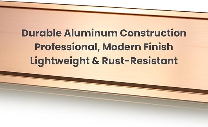 2" x 10" Aluminum Office Desk Nameplate Sign Holder 1 Pack - Image 3