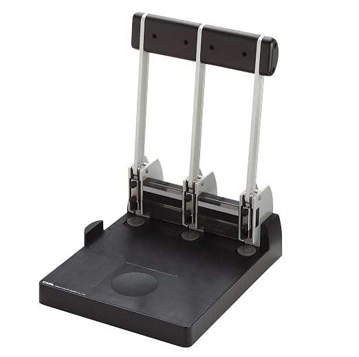 CARL, Heavy Duty 3-Hole Punch – 150 Sheet Capacity, Precision Alignment - Image 3
