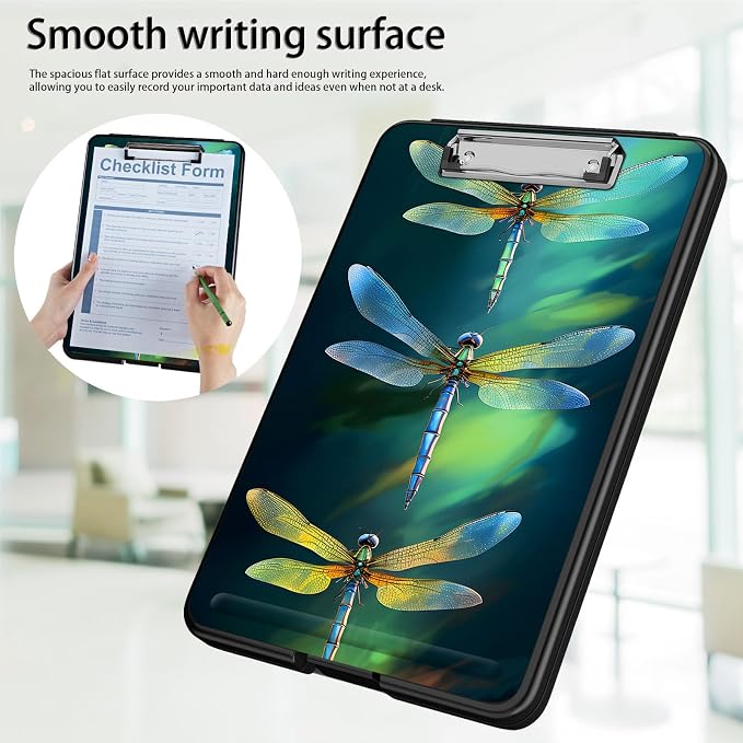 Clipboard with Storage, Office Supplies Nursing Clipboards Folder with Pen - Image 5