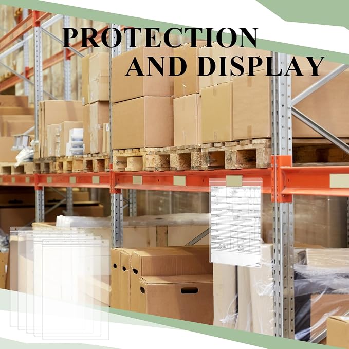 Sinload 20 Pcs Heavy Duty Sheet Protectors 8.5 x 11 Inch Job Ticket Holder - Image 4